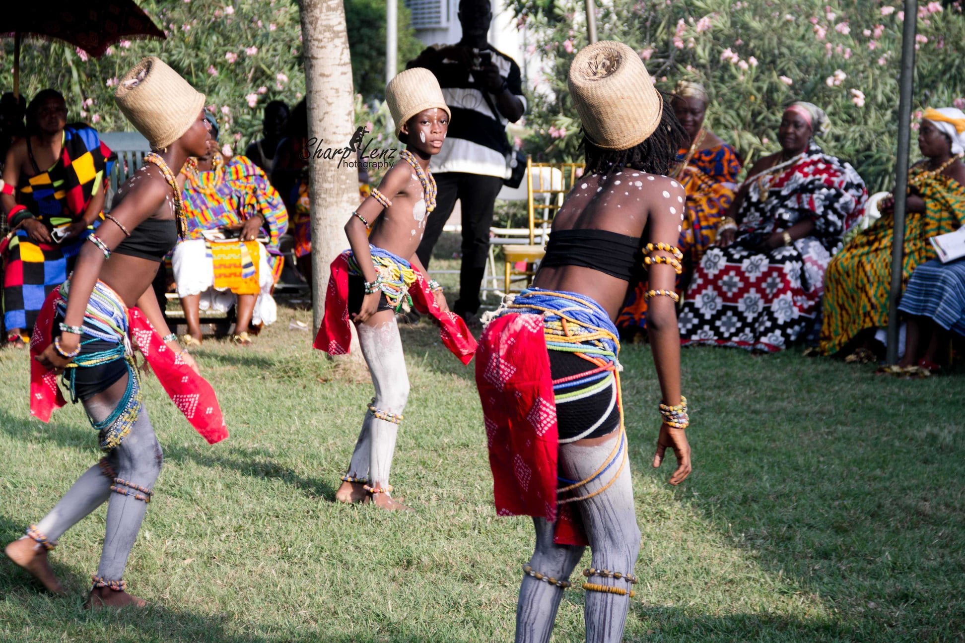 Students performing the Dipo cultural dance
